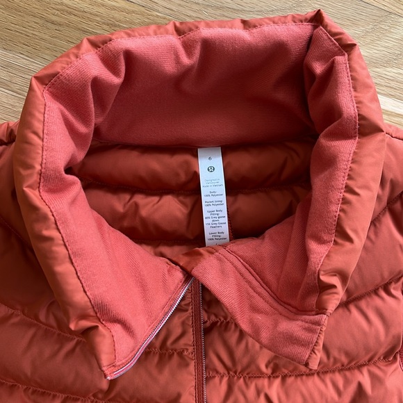 Lululemon canyon orange lightweight relaxed fit down vest size 6 - Picture 10 of 15